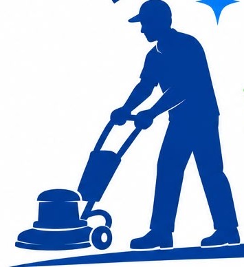 Agent utilisant une monobrosse sur un sol